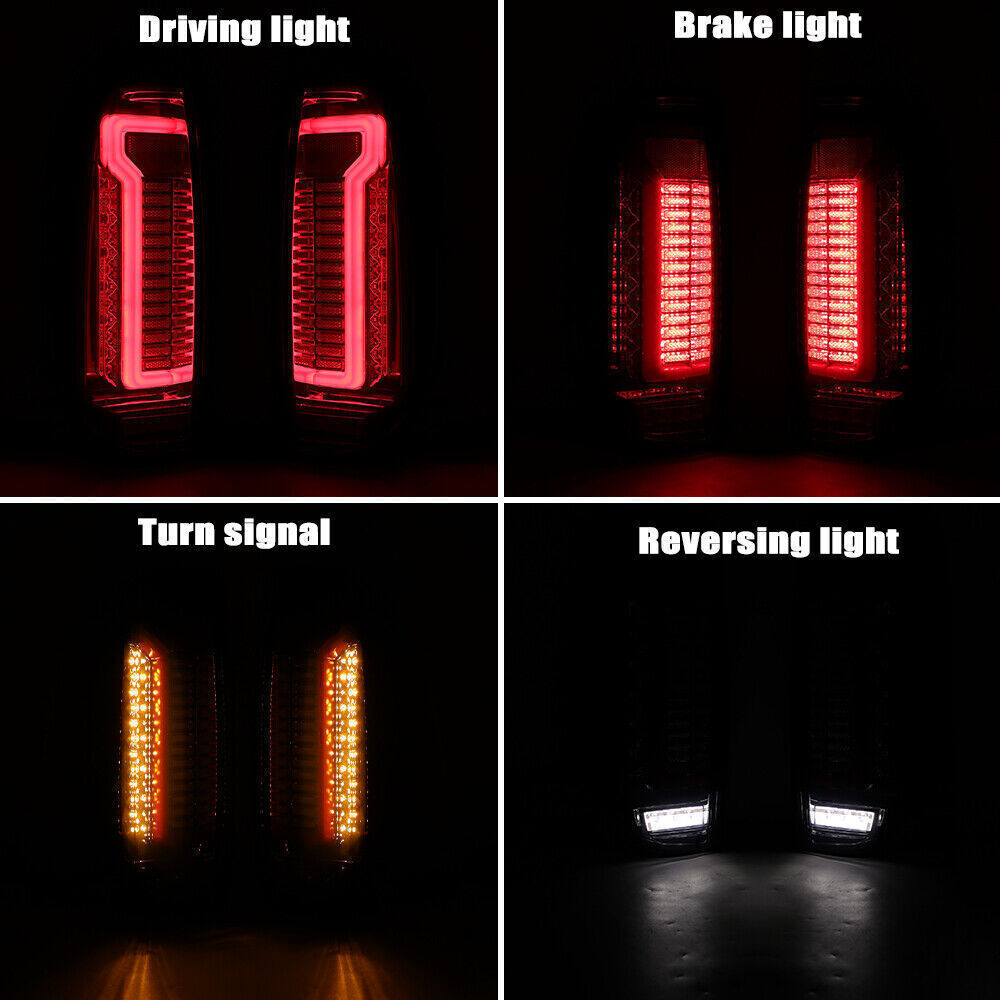 LHRH Tail Lights For 2005-2014 for Nissan Navara D40 Frontier LED Rear Lamps Smoke