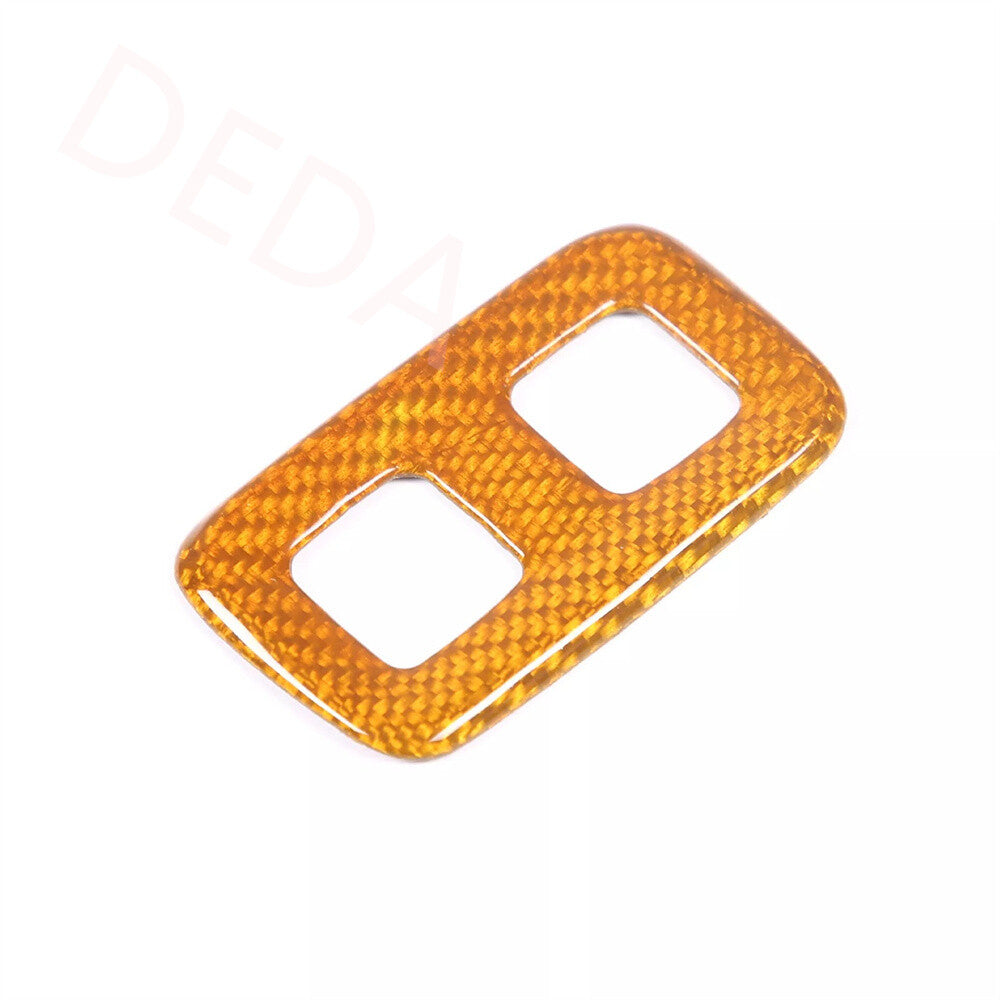 Yellow Carbon Fiber Fuel Tank Switch Button Trim for Chevrolet for Corvette C6 05-13