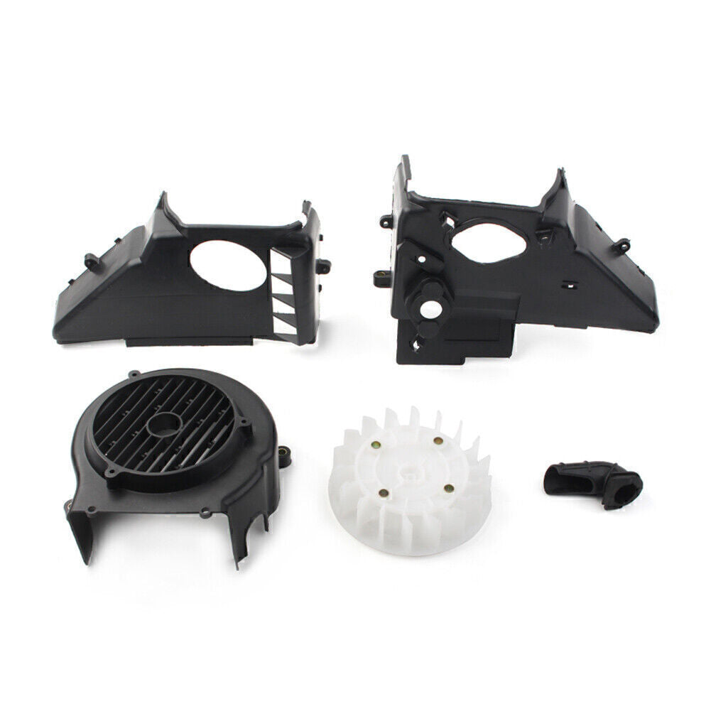 Fit GY6 150cc Go Kart Scooter Complete Air Cooling Shroud Sets w/ Fan  Cover