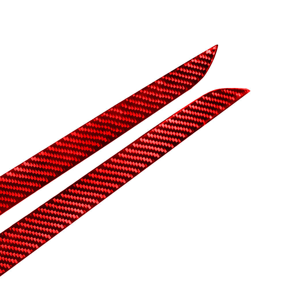 Red Carbon Fiber Door's Decorative Panel Cover Trim for Infiniti G37 2010-2013