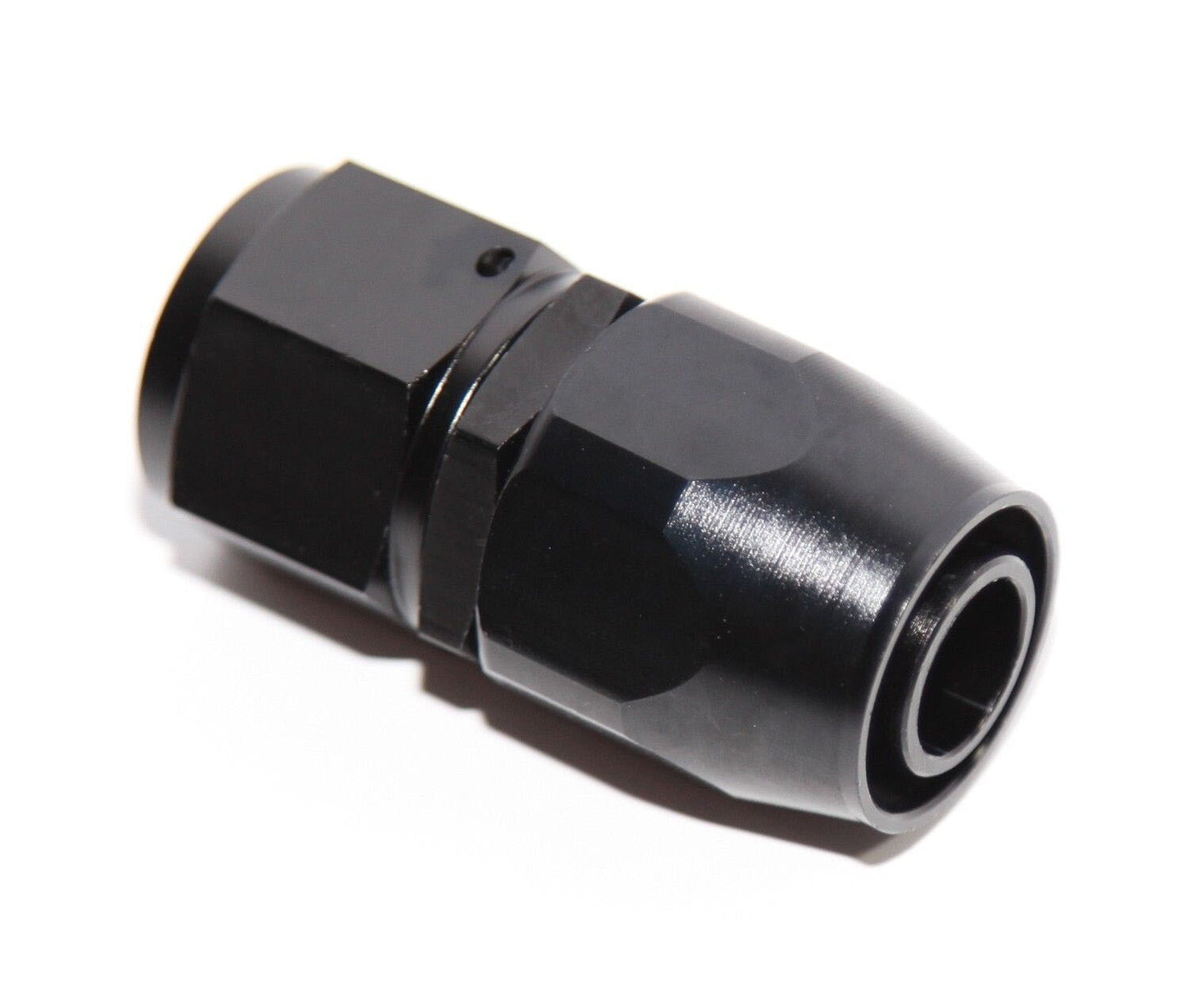 Universal 8AN -8AN 1PC Straight Swivel Oil Fuel Adapter Black Hose End Fitting