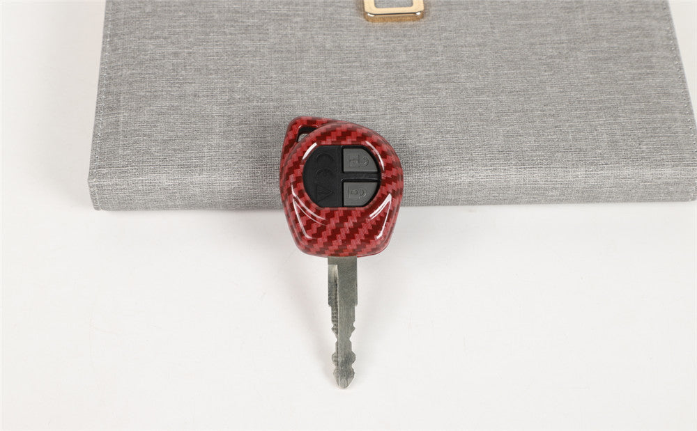 Red Carbon ABS Key Case Protector Cover Key Fob Shell for Suzuki for Jimny 2019-2022