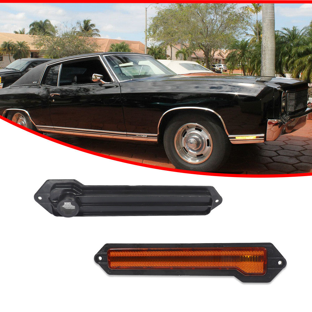 Suitable for 70-72 for Chevrolet Monte Carlo OE style amber lens front marker light kit
