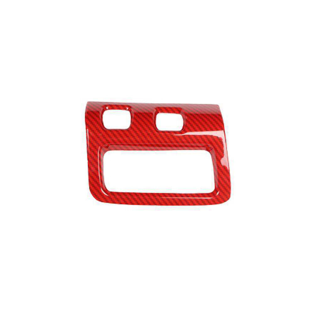 for Cadillac CT5 2020-24 Red Carbon Fiber Headlight Control Button Ring Trim 1P