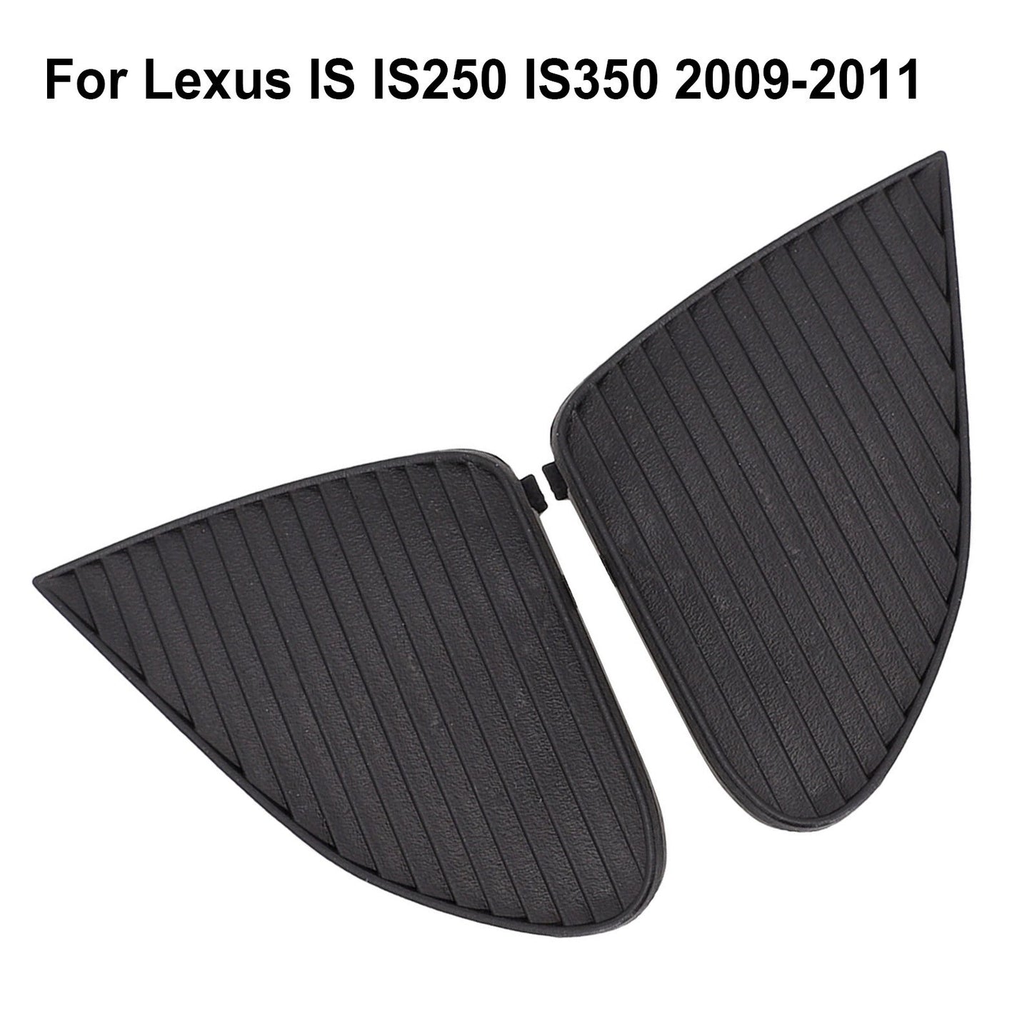 2Pcs Front Fog Light Lamp Cover Cap Trim for Lexus IS IS250 IS350 2009-11 Black