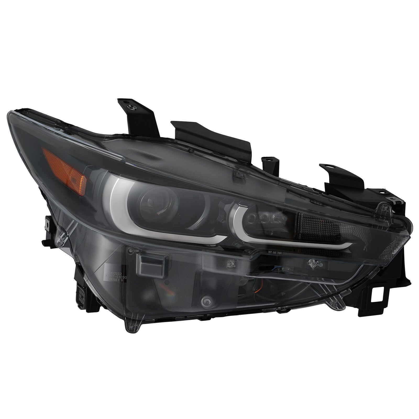 Full LED Non-AFS Headlights Headlamp Assembly Pair For 2022 2023 2024 for Mazda CX-5