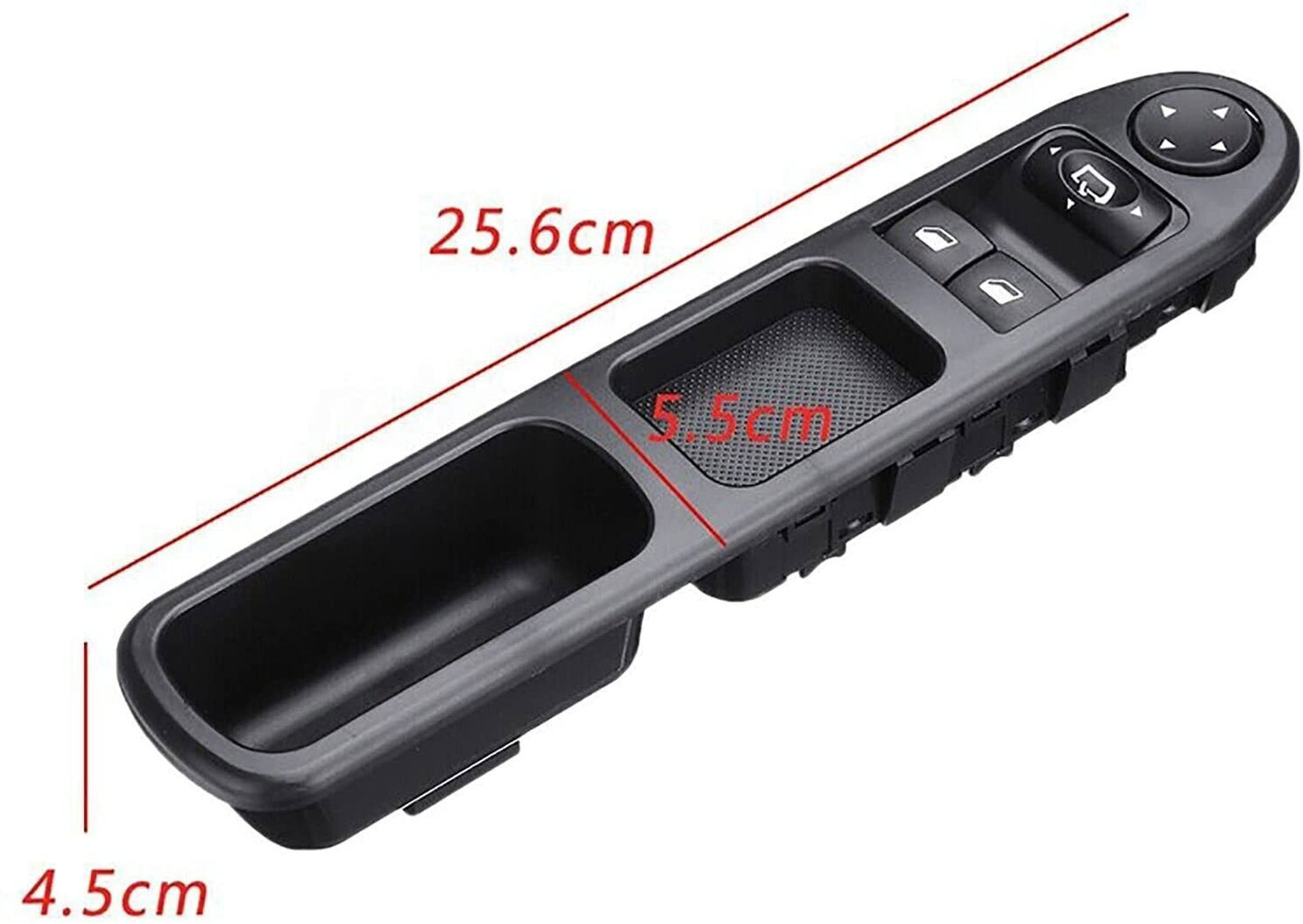 for Peugeot 307 Schalter Fensterheber Spiegel Fensterheberschalter 6554.E4 black