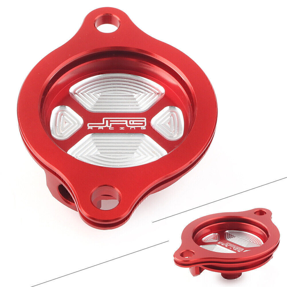 CNC Aluminum Oil Filter Cover Cap Red for Honda CRF250R 2004-09 CRF250X 2004-17
