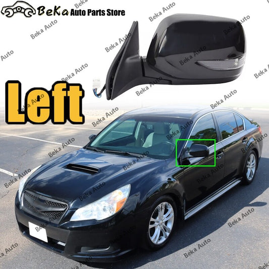 for Subaru Legacy 2010-2012 Left Door Wing Mirror 9Pins Power Fold Heated Black