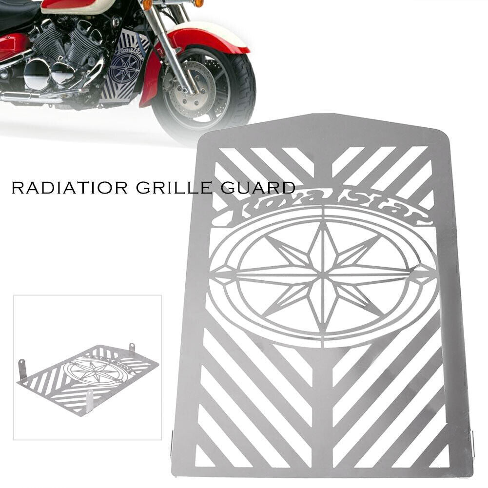 For 2002-2007 for Yamaha Midnight Venture-XVZ1300 Silver Radiator Guard Protector