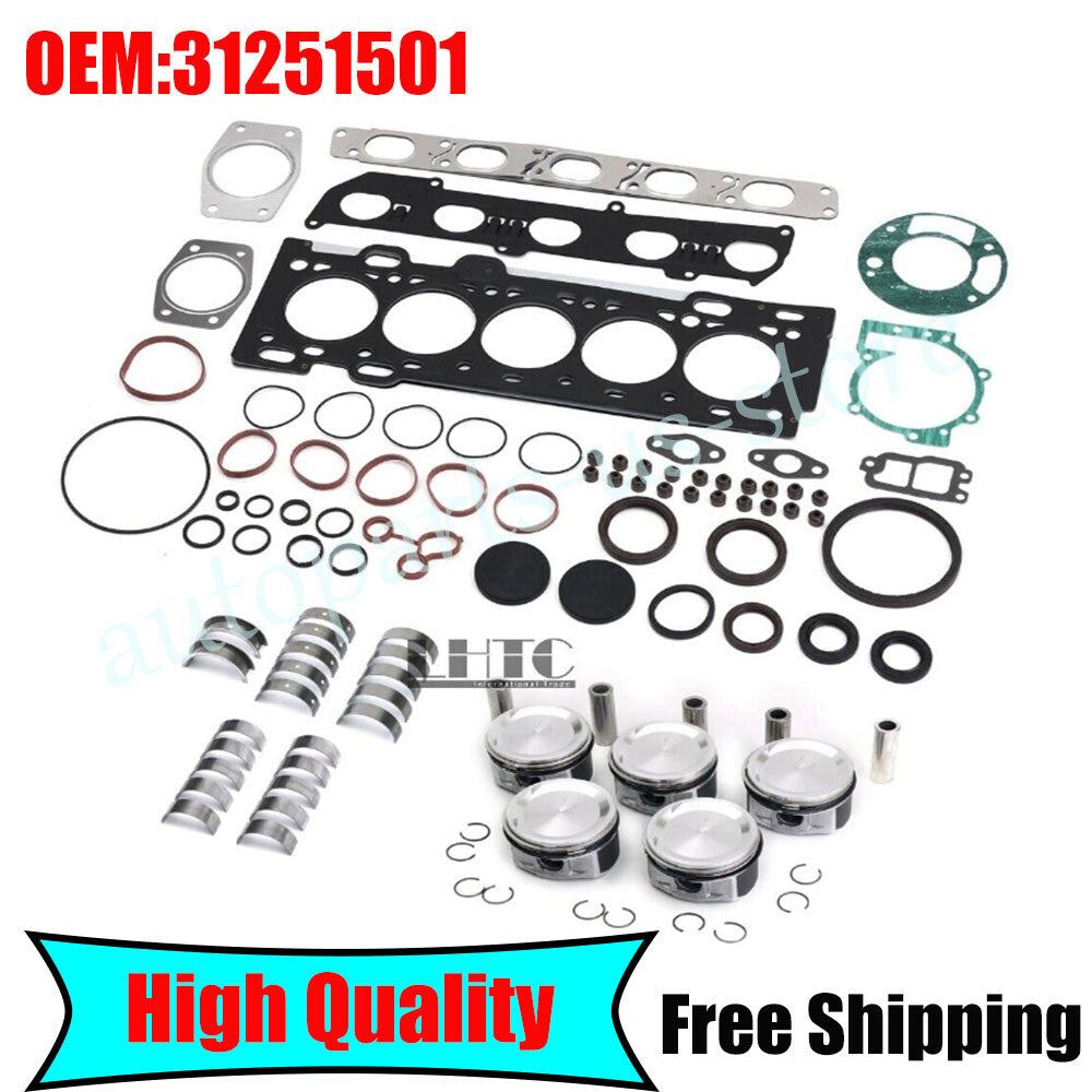 Engine Overhaul Repair Kit for Volvo S40 S60 S80 C30 C70 V70 2.5 T5 L5 31251501