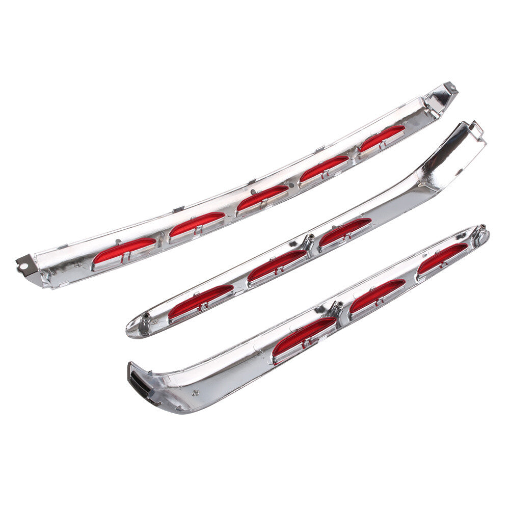 Trunk Trim Moldings Chrome Motorcycle Fit for Honda 2001-2011 Goldwing GL1800