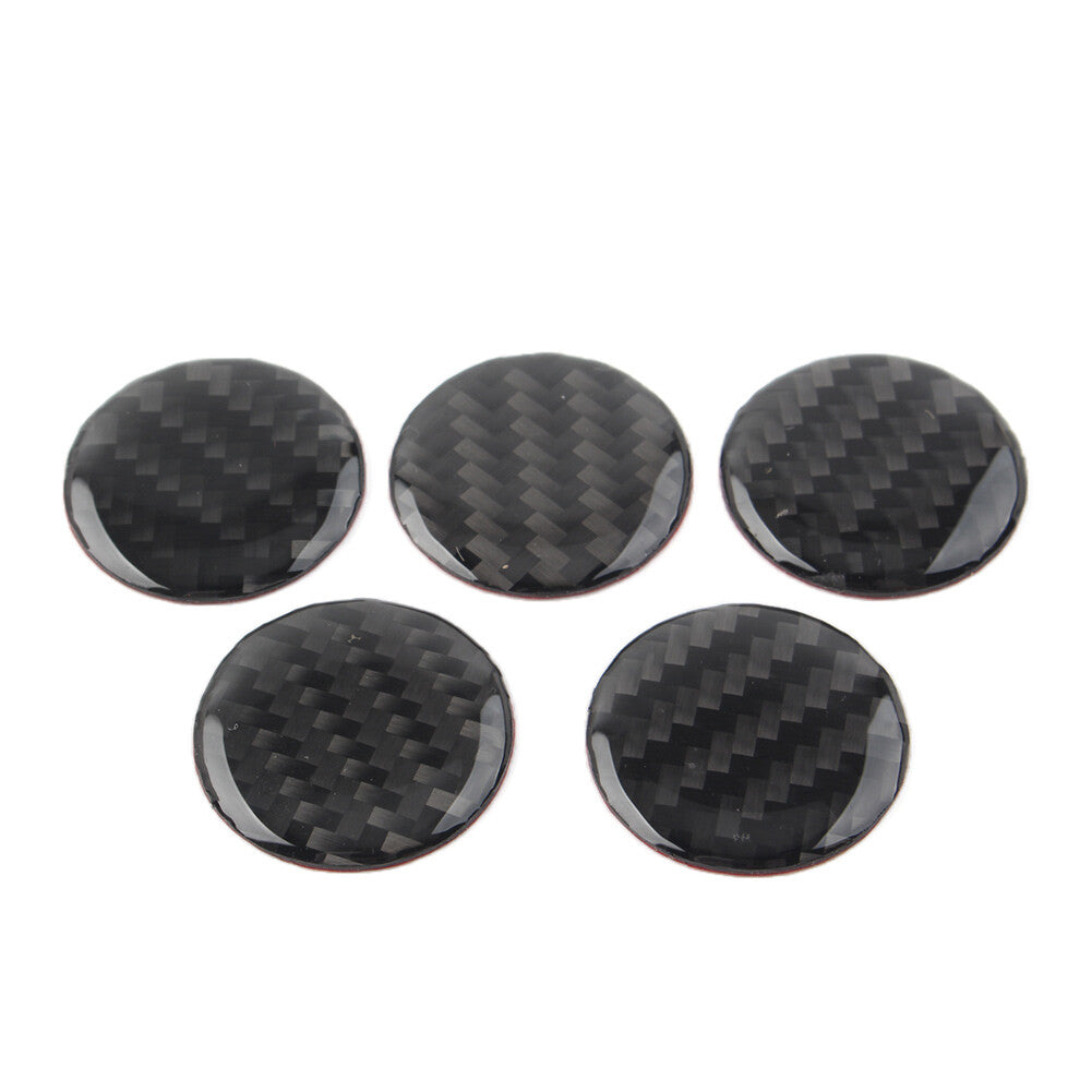 5 Pcs Door Handle Push Button Knobs Cover Trim Fit for Jeep for Wrangler JK 2007-2017