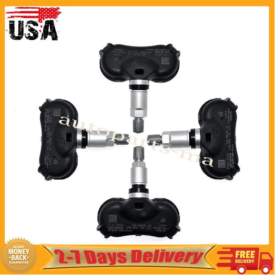 4X Tire Pressure Sensor TPMS for Honda Fit Odyssey for Civic 42753-SNA-A830 315Mhz