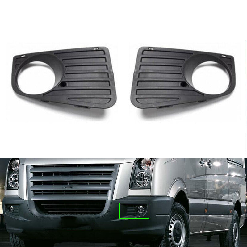 Front bumper fog lamp grille left right Pair for for VW Crafter 2006-2017