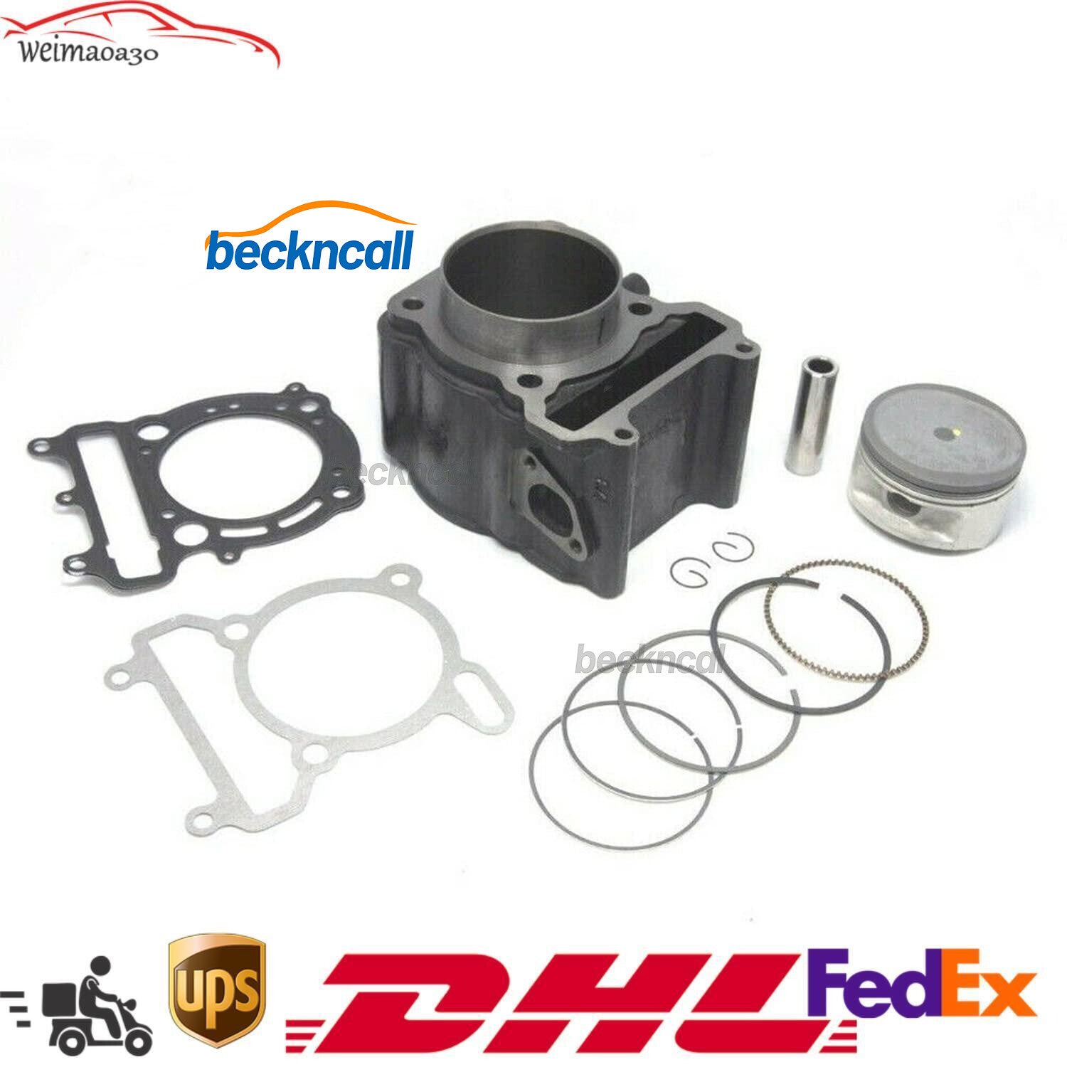 72.5mm Cylinder Big Bore Top End Kit fit for Linhai 300cc LH300 ATV Quad Scooter