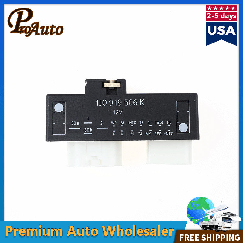 Radiator Cooling Fan Control Module 1J0919506K for VW for Golf for Jetta Beetle for Audi TT