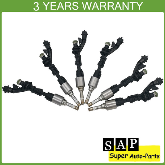 Set of 6 Fuel Injectors for Jaguar XK XJR XJ for F-Type for Land Rover for Range Rover LR4