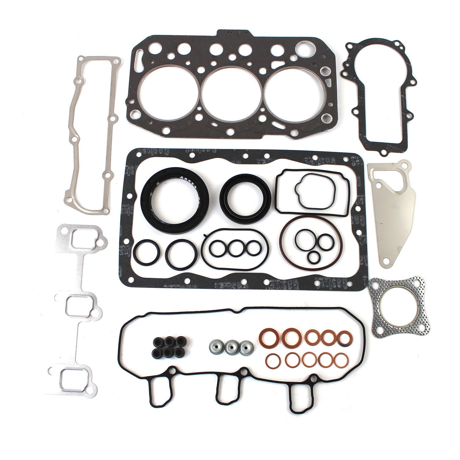 Engine Gasket Kit fits for Yanmar 3TNM74 Engine Overhaul Seals Replacement