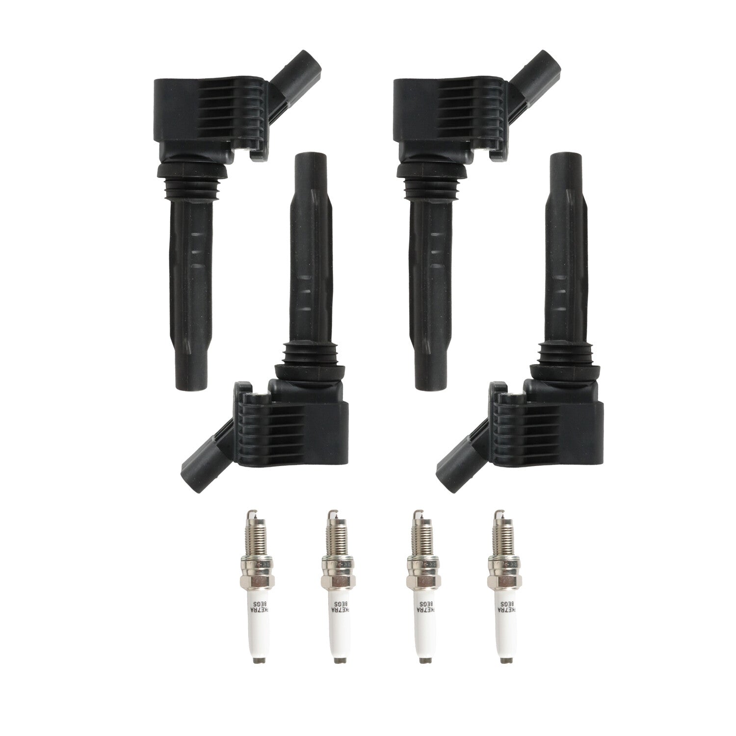 4Pcs Ignition Coils + Iridium Spark Plug For 2016-18 A3 Sportback e-tron L4 1.4L