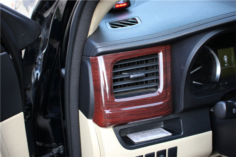 Air Conditioning 2014-2019 Red Wood Grain Air Vent Trim for Toyota Highlander 2X