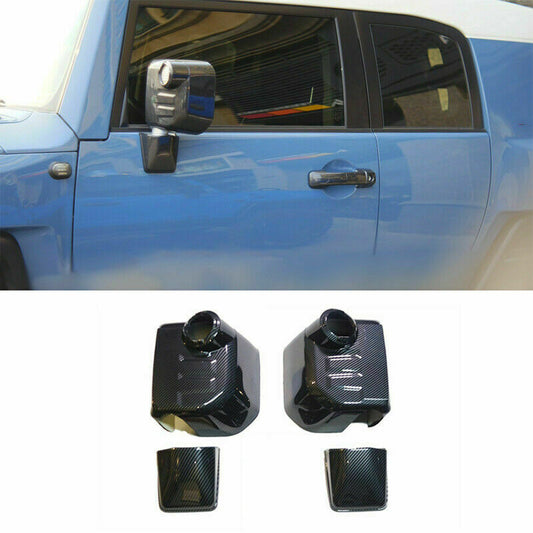 for Toyota FJ Cruiser 2007-2020 Carbon Fiber Style Side Rear View Mirror Cover