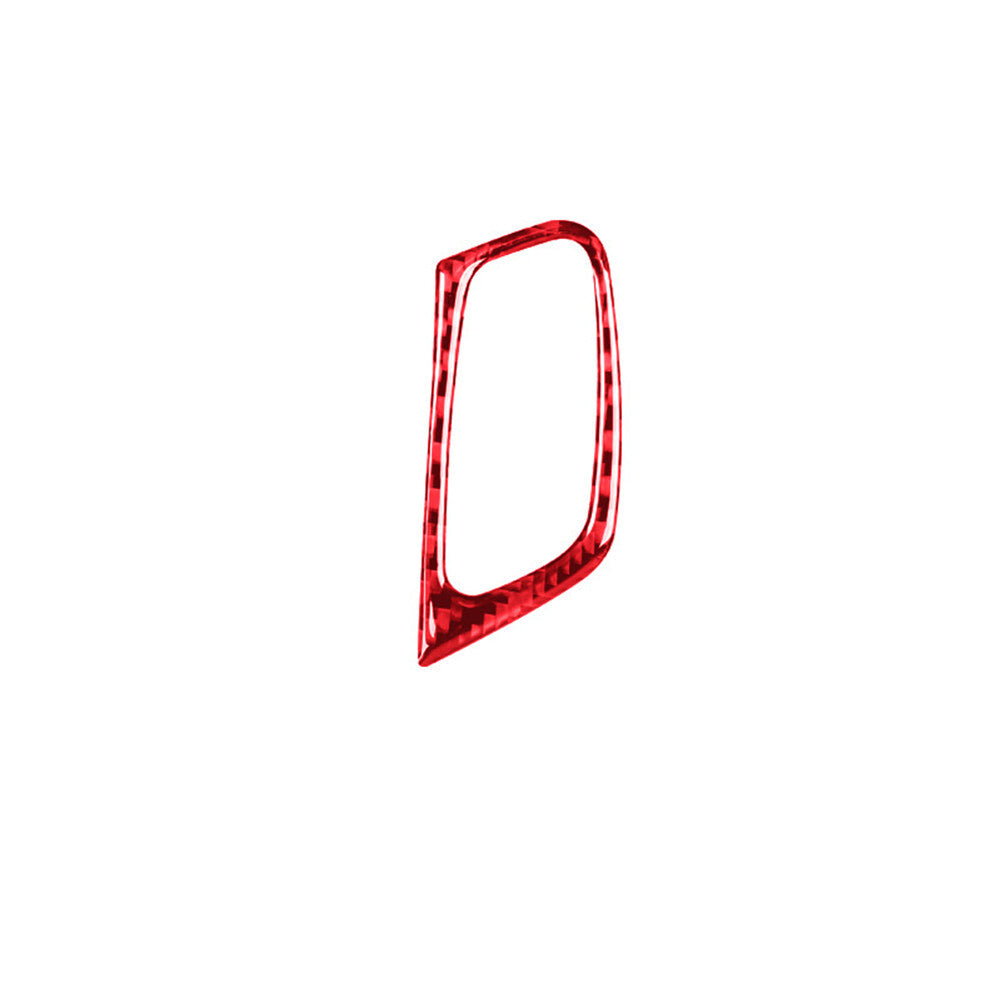 Red Carbon Fiber Key Border Frame Cover Trim for BMW X5 E70 X6 E71 2008-2013