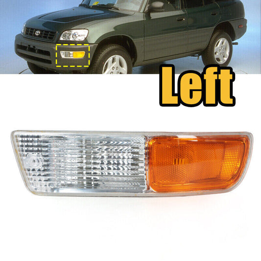 Left Yellow Front Bumper Fog Lamp without bulb No Wire for Toyota RAV4 1998-1999