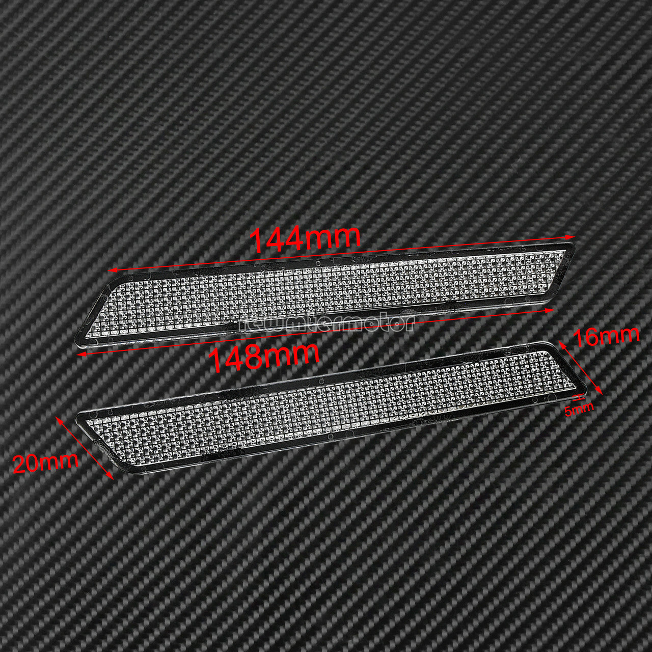 Clear Saddlebag Guard Latch Cover Reflectors Fit For Touring Road Glide 14-19