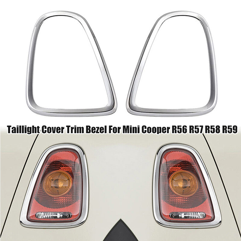 Rear Tail Light Trim Ring Bezel Chrome Fit for Mini Cooper R56 R57 R58 R59 2007-13
