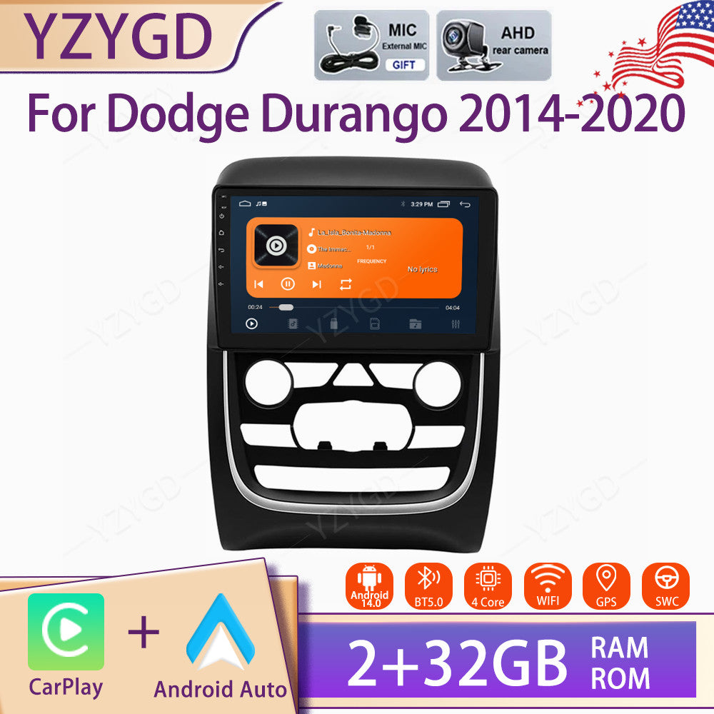 for Dodge Durango 2014-2020 Stereo 9 Android 14 Car Radio GPS Navi WIFI Carplay