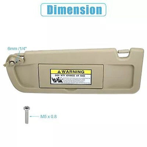Front Left Side Car Sun Visor for Honda for Civic 2006-2011 83280-SNA-W01ZB Beige