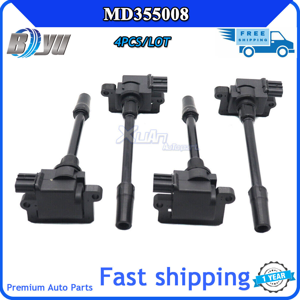 Four ignition coils are suitable for the for Mitsubishi Galant Grandis Space Runner Lancer 2.4 MD355008