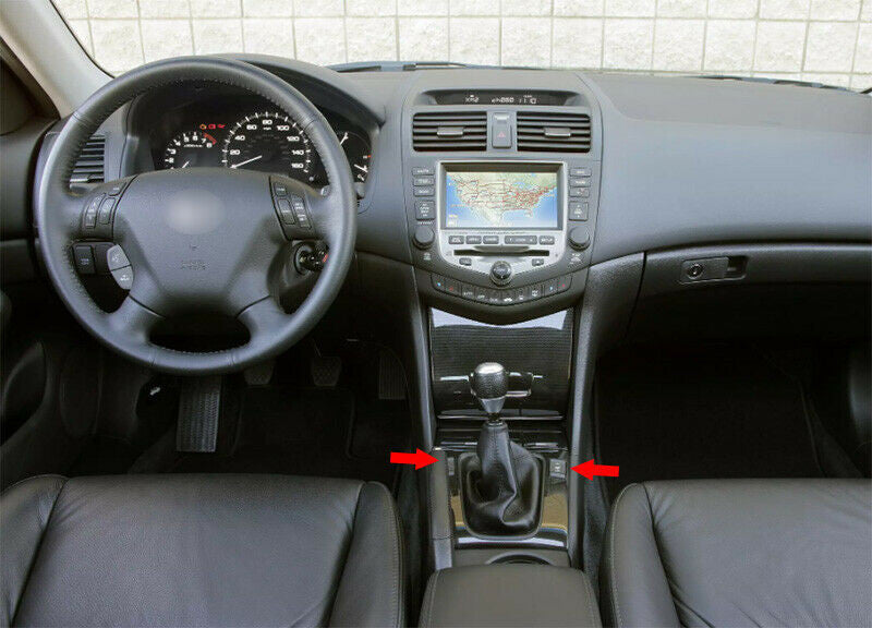 for Honda Accord 7th 2003-07 Central Gear Shift Decor Cover Trim ABS Wood Grain