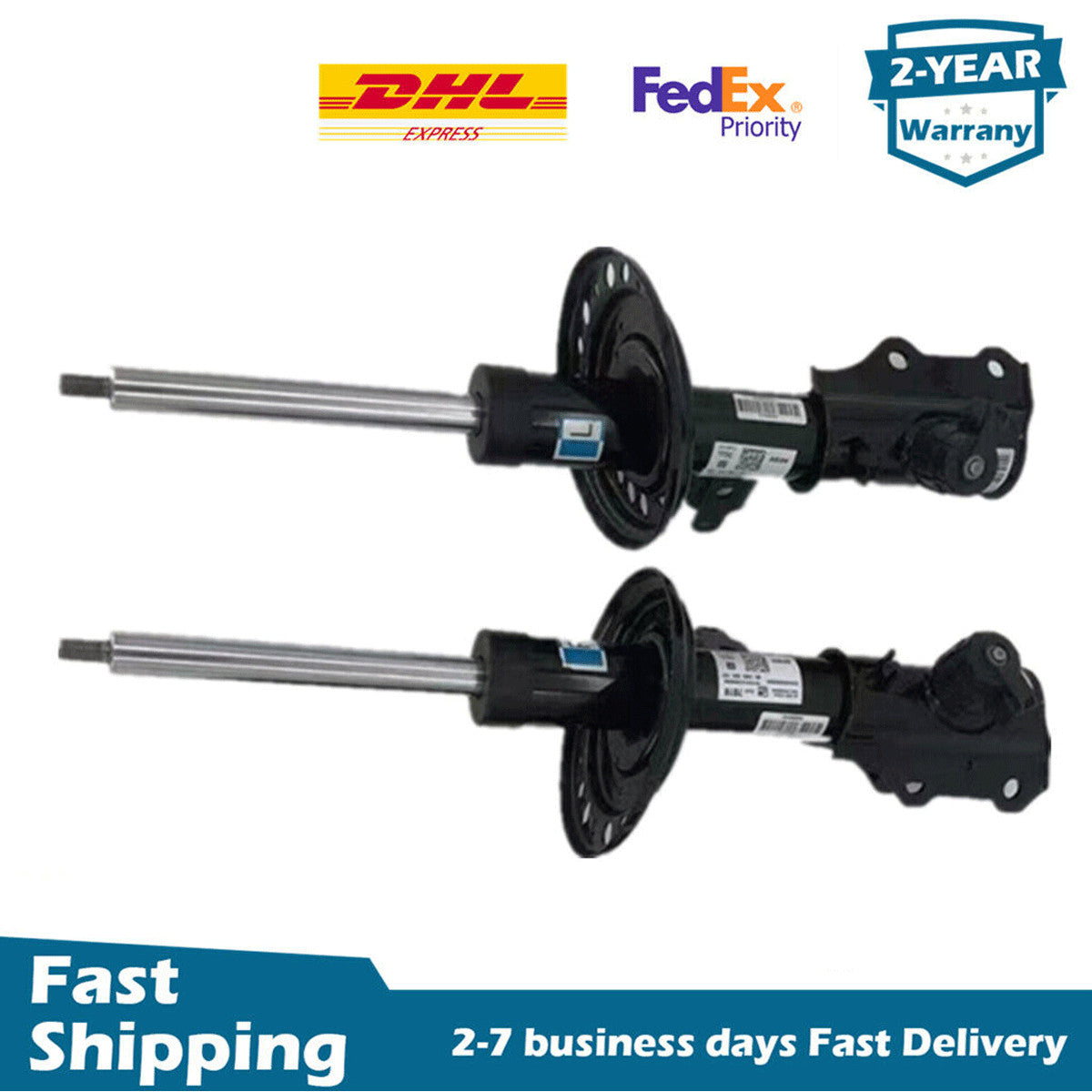 Pair Front Shock Absorber w/Electric Fit for Cadillac XT5 for GMC Acadia 2017-2020