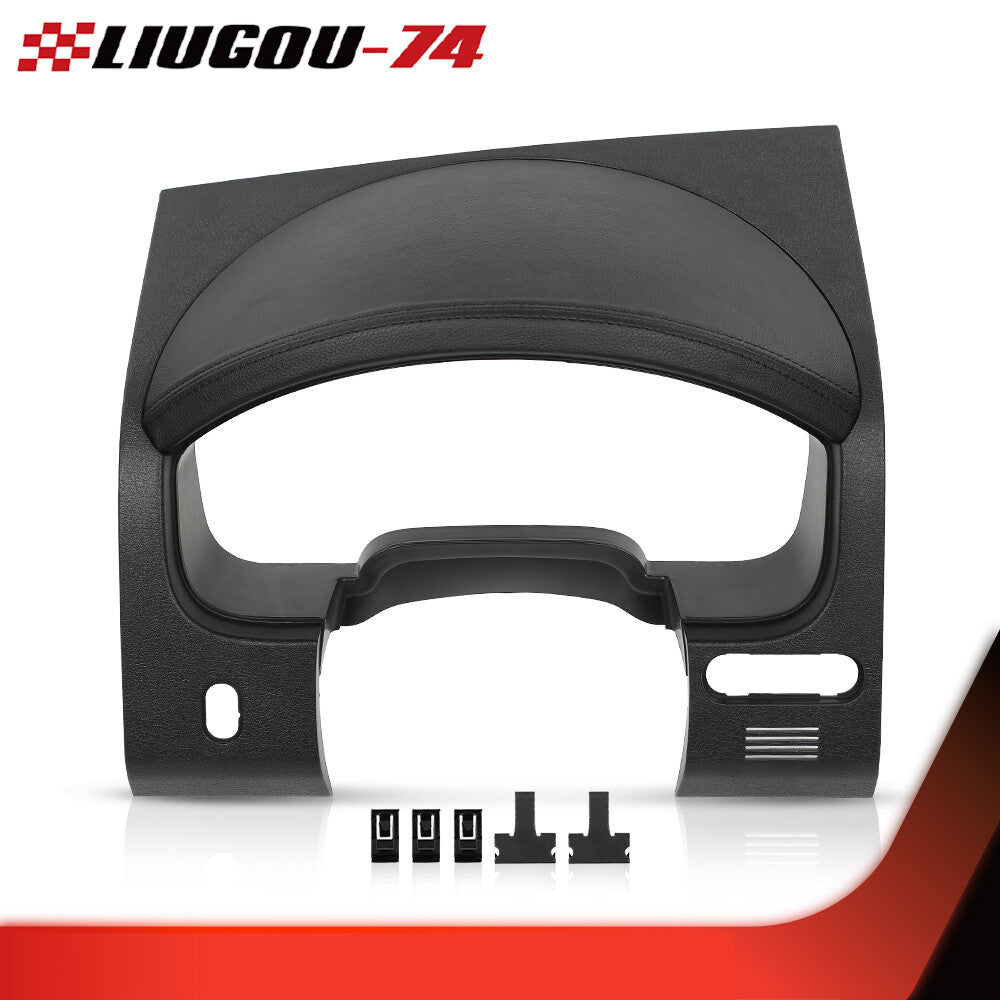 Dash gauge surround bezel cluster, black, suitable for 2004-2008 for Ford F-150s.