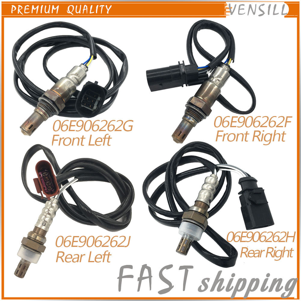 Set of 4 Front Rear Oxygen Lambda Sensor for VW Touareg 3.0L 2011-2012