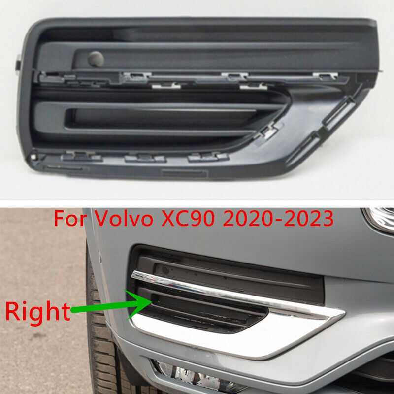 Right Side Front Bumper Fog Lamp Cover Bezel Grille Fit for Volvo XC90 2020-2023