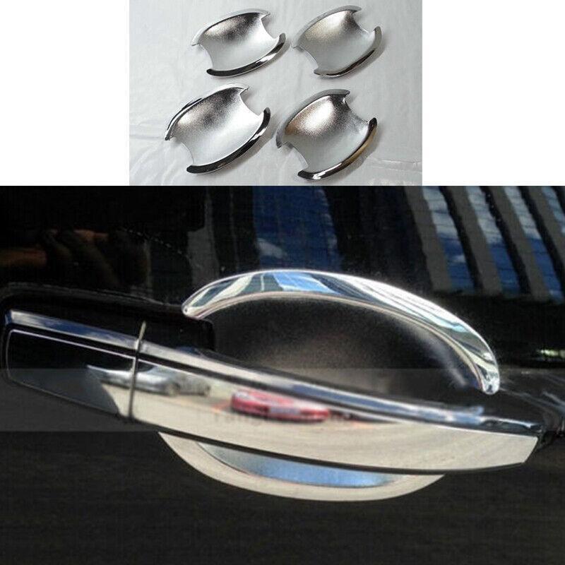 For 2010-2016 for Cadillac SRX SUV Chrome Outdoor Door Bowl Cover Trim 4PCS