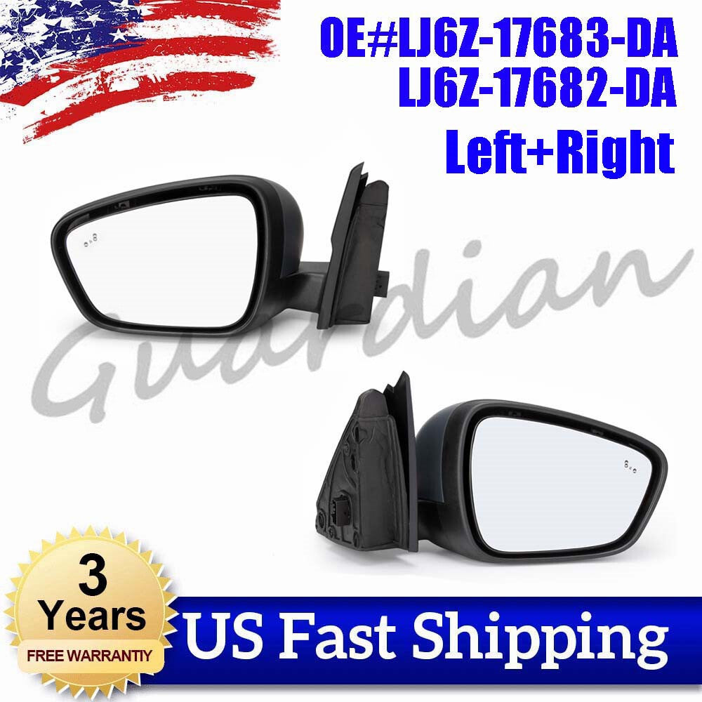 1 Pair LJ6Z-17682-DA LJ6Z-17683-DA Left+Right Side Mirror for Ford Escape 20-23