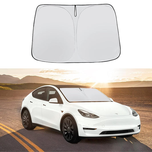 for Tesla 3/Y Car Large Windshield Sun Shade UV Block Foldable Sun Cover Visor