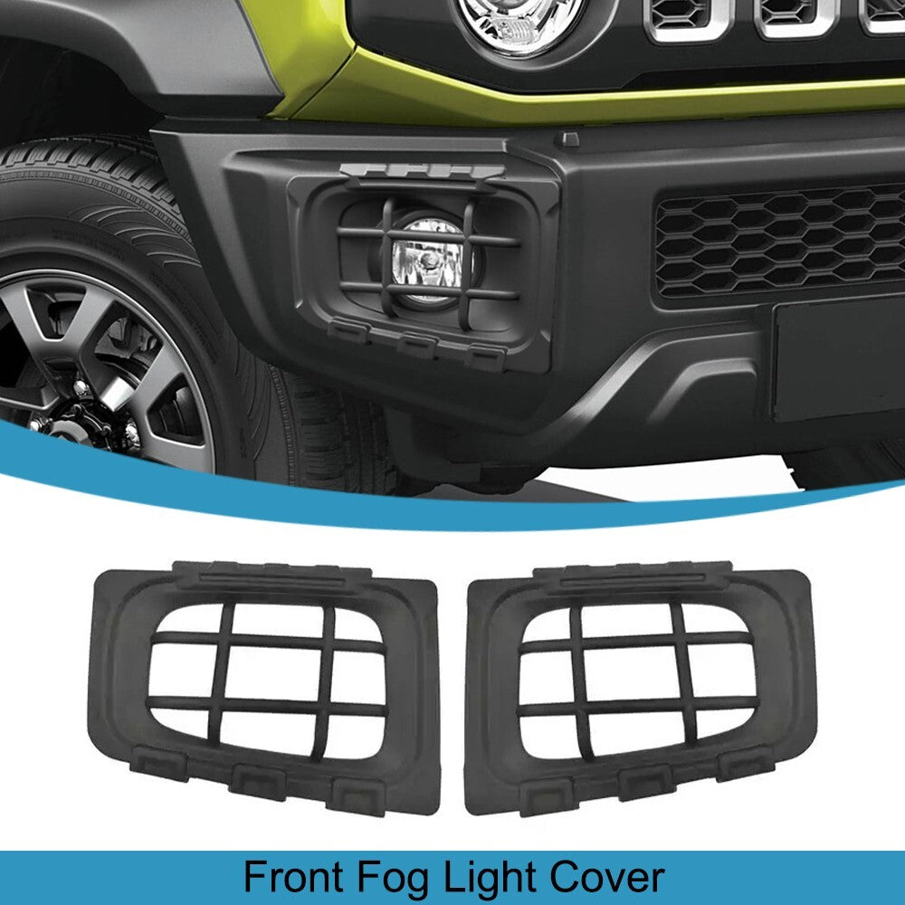 Black Front Fog Light Lamp Protector Guards Cover for Suzuki for Jimny 2019-2023