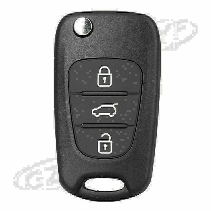 3 Buttons Flip Key Shell Remote Case Fob Uncut Blade Fit for KIA K2 K5 S161B
