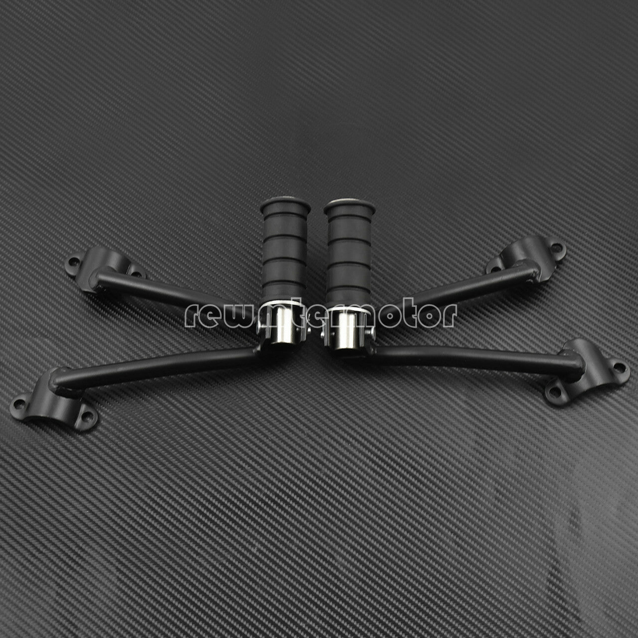 Motorcycle Rear Passenger Footpegs Mounts Black Kit Fit for Kawasaki Vulcan 650