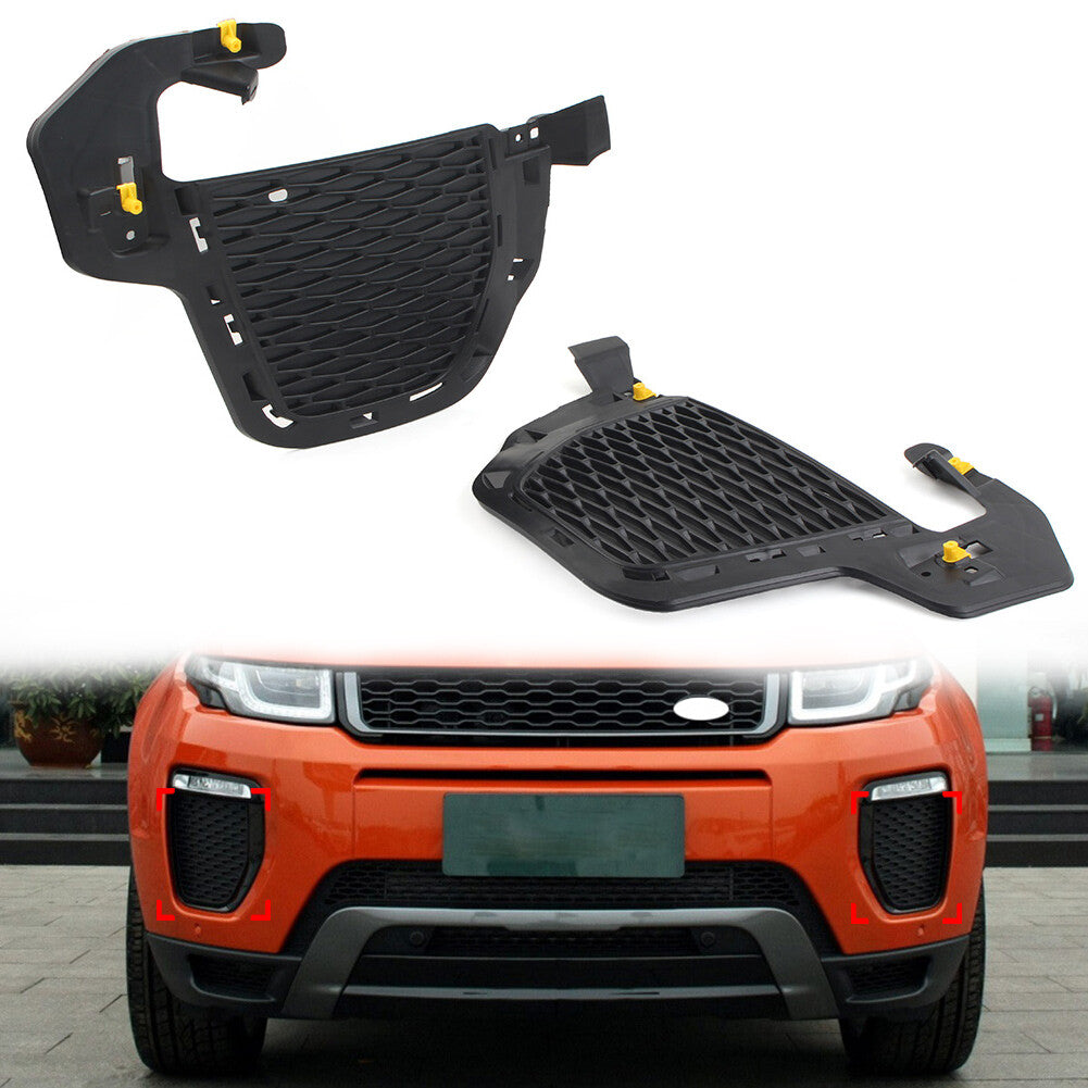 1 Pair Front Bumper Fog Light Cover for Land Rover for Range Rover Evoque 2016-18