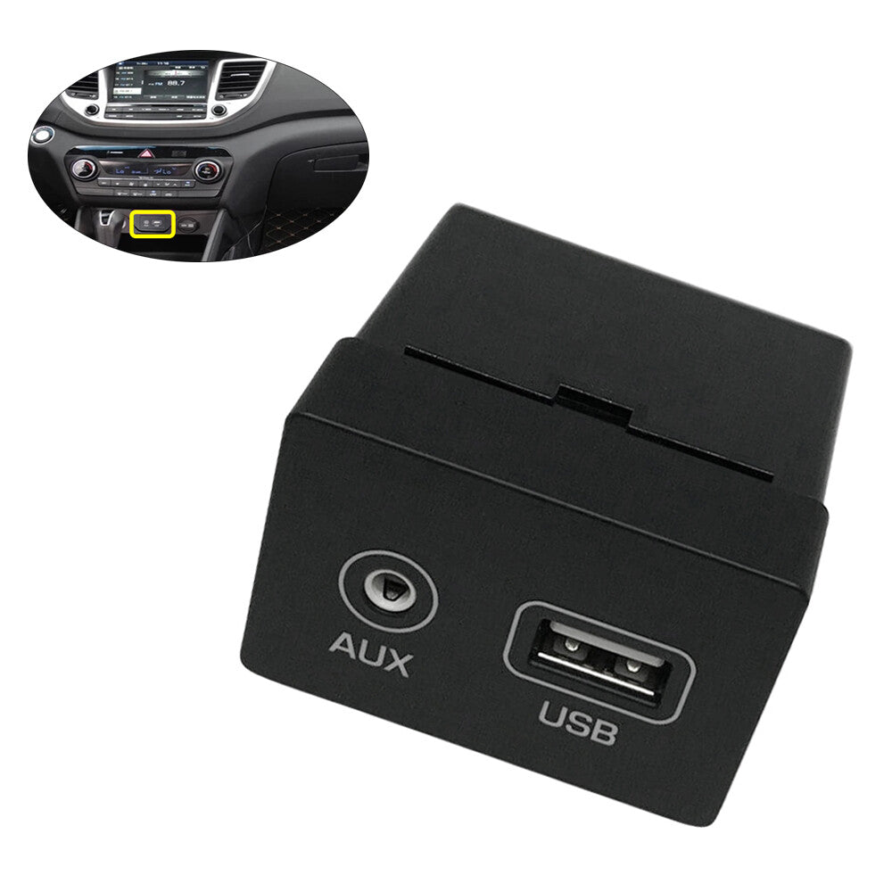 96120-D3000 Front Jack AUX USB Connector for Hyundai for Tucson 2016 2017 Black