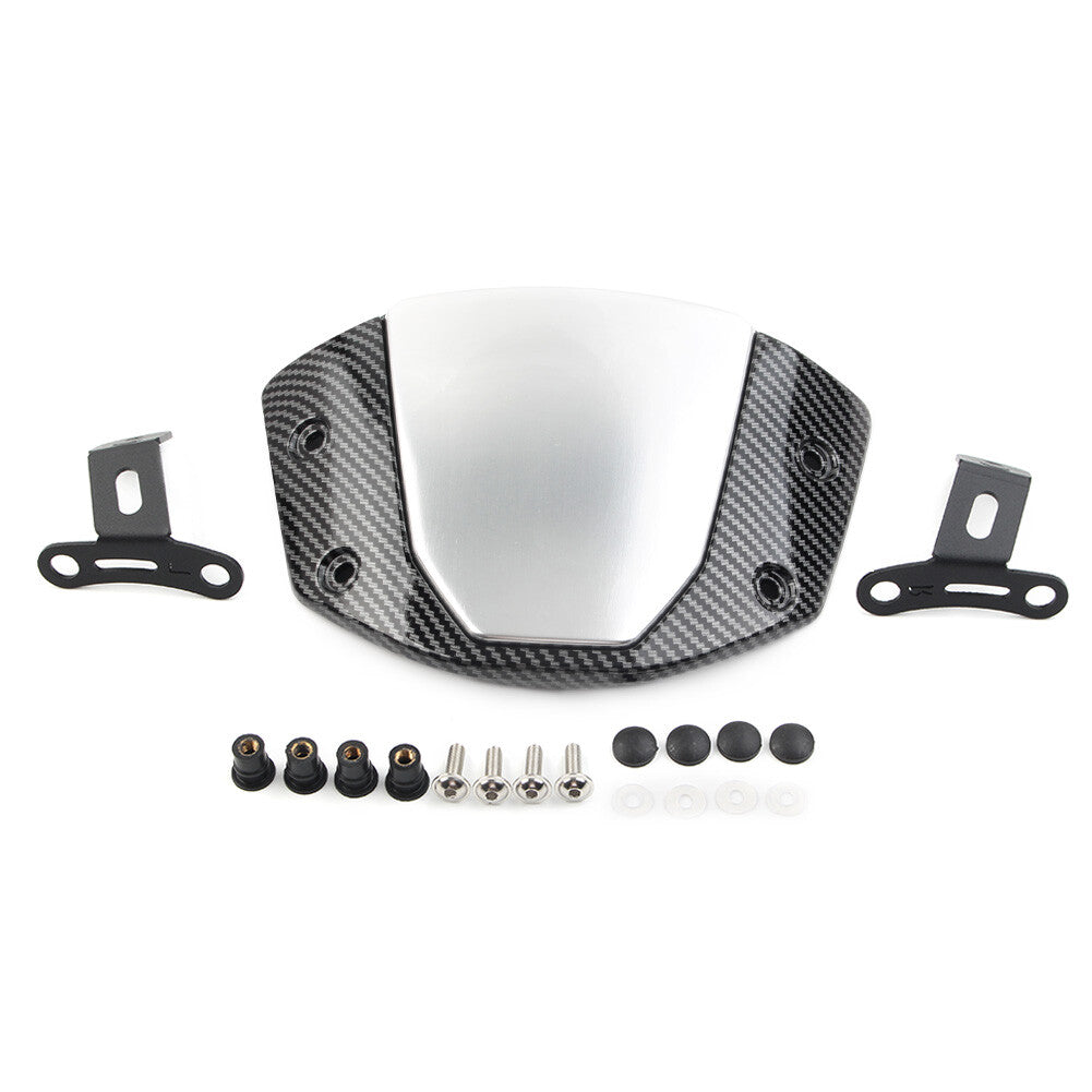 for Honda CB650R 2018-21 Carbon Fiber Front Windshield Windscreen Air Deflector