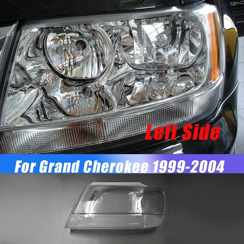 A pair of headlight lens covers for Jeep Grand Cherokee 1999-2004