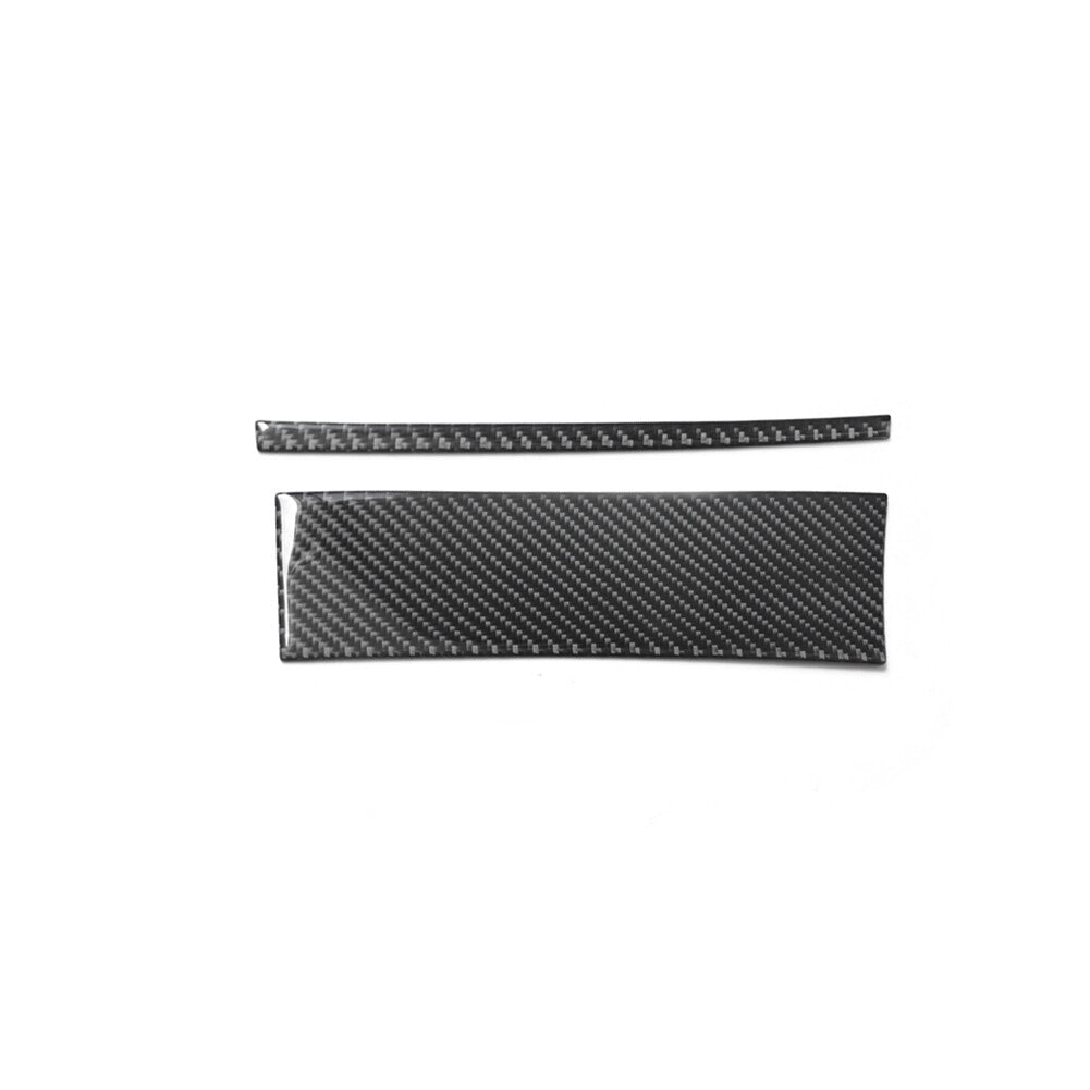 2x Carbon Fiber Interior Below Radio Console Cover Trim for BMW Z4 E89 2009-2016