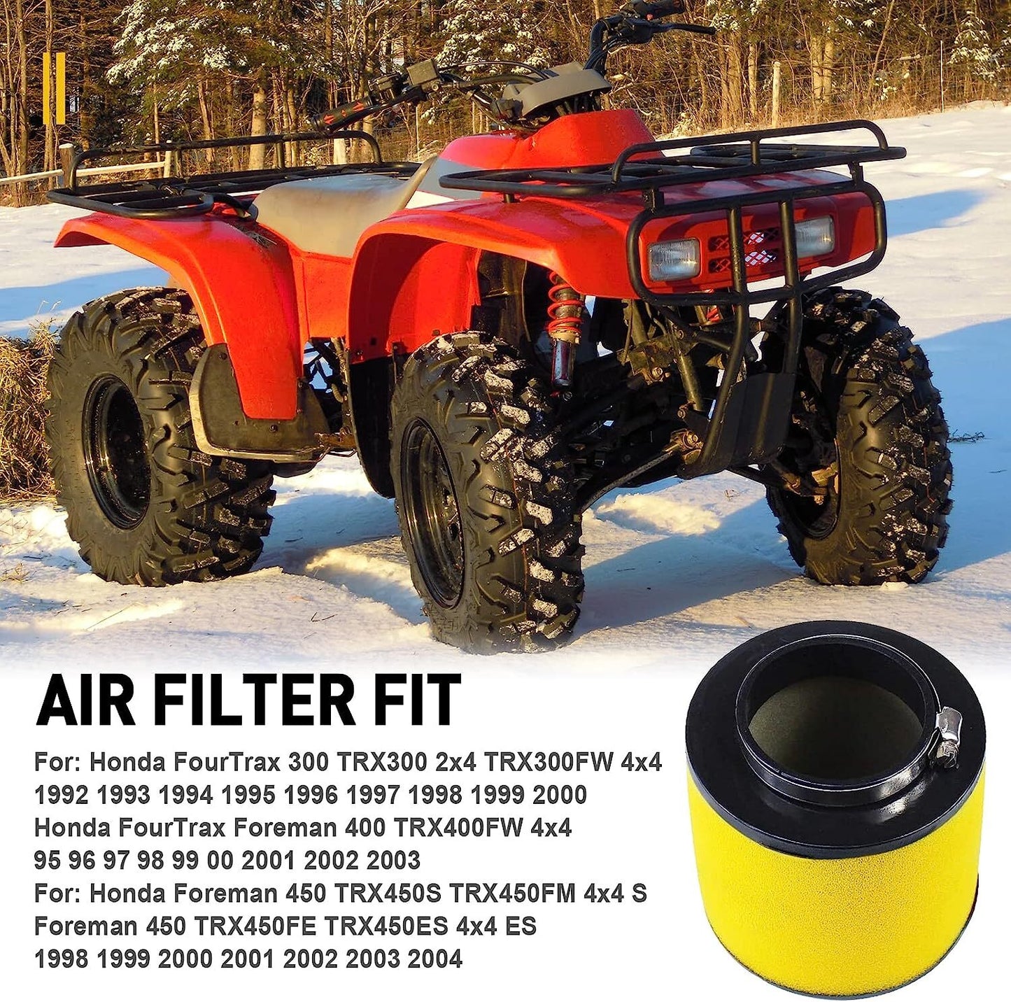 Air Filter for Honda FourTrax 300 TRX300 TRX300FW FourTrax Forem 400 17254HC5900